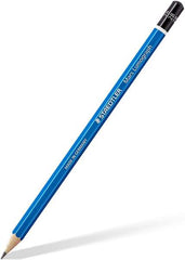 Staedtler Mars Lumograph 100 Lapiz de Grafito Hexagonal - Mina 2B - Resistencia a la Rotura - Madera de Bosques Sostenibles
