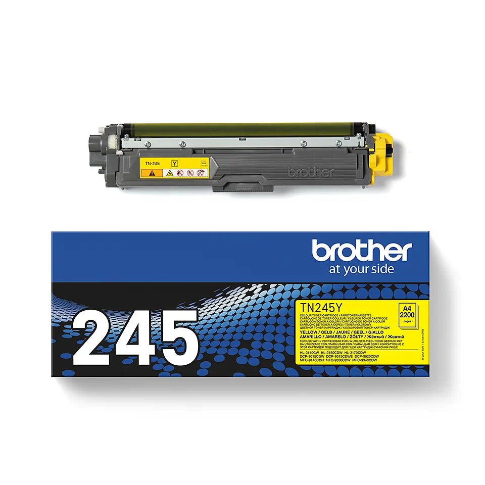 Brother TN245 Amarillo Cartucho de Toner Original - TN245Y - Loja do Tinteiro