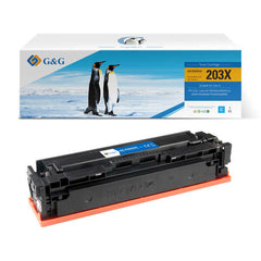 Cartucho de toner genérico ciano G&,G Canon 054H/045H - substitui 3027C002/3023C002/1245C002/1241C002