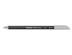 Edding 1200 Rotulador - Punta Redonda - Trazo 1mm - Tinta con Base de Agua - Color Plata