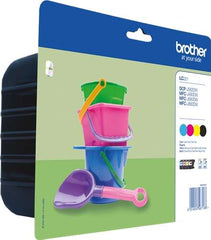 Brother LC221 Pacote de 4 cartuchos de tinta originais - LC221VALBP