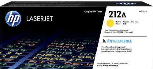 HP W2122A Amarillo Cartucho de Toner Original - 212A - Loja do Tinteiro