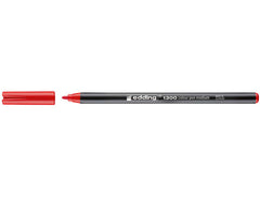Edding 1300 Rotulador - Punta Redonda - Trazo 2 mm. - Tinta con Base de Agua - Color Rojo