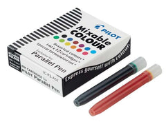 Pilot Pack de 12 Recargas para Pluma Estilografica Parallel - Capacidad 1ml - Colores Surtidos