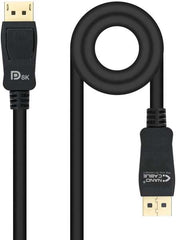 Nanocable Cable DisplayPort 1.4 Macho a DisplayPort 1.4 Macho 1m - Certificado VESA - Color Negro