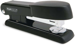 Rapesco Bowfin Grapadora Metalica de Sobremesa - Hasta 25 Hojas - Grapas 26/6, 24/6 - Grapado Cerrado y Abierto - Color Negro
