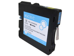 Cartucho de tinta pigmentada genérico ricoh GC31C ciano - substitui 405689/405702