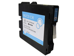 Cartucho de tinta pigmentada genérico ricoh GC21C ciano - substitui 405533/405537