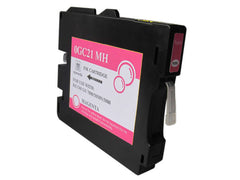 Cartucho de tinta pigmentada genérico ricoh GC21M magenta - substitui 405534/405538