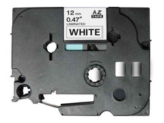 Brother TZe231 Fita Laminada Genérica de Etiquetas - Texto preto sobre fundo branco - Largura 12mm x 8 metros