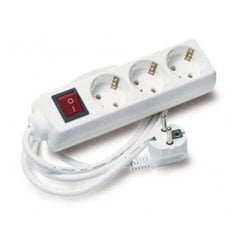 Elbat Regleta Alimentacion - 3x Schukos - Interruptor On/Off - Cable de 1.50m