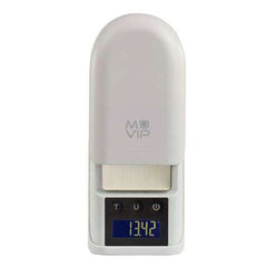Muvip Bascula de Bolsillo Digital - Superficie Acero Inoxidable - Sensor de Alta Precision - Apagado Automatico - Peso Max. 0.300kg