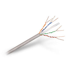 Aisens Bobina de Cable de Red RJ45 LSZH Cat.6 UTP Rigido AWG24 - 305m - Libre de Halogenos y 100% Cobre para Instalacion - Color Gris