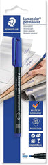 Staedtler Lumocolor Permanent 317 Rotulador Permanente de Punta Fina - Trazo 1mm - Para Casi Todas las Superficies - Secado Rapido - Color Azul