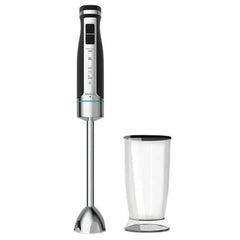 Cecotec PowerGear 1500 XL Batidora de Mano 1500W - 4 Hojas con Recubrimiento de Titanio - 21 Niveles y Turbo - Incluye Vaso de con Tapa