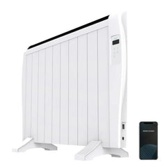 Cecotec Ready Warm 2000 Thermal Connected Radiador Electrico 1500W - 10 Elementos - Colocacion en Pared o de Pie - Control WiFi - Temporizador - Pantalla LCD - Mando a Distancia