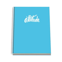 Dohe Serie Pastel Cuaderno con Espiral - Tamaño A4 de 100 Hojas 90gr - Hojas Microperforadas con 4 Taladros - Cuadricula 5mm - Color Azul Pastel