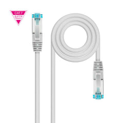 Nanocable Cable Red Latiguillo Cat.7 LSZH SFTP PIMF AWG26 25cm - Color Gris