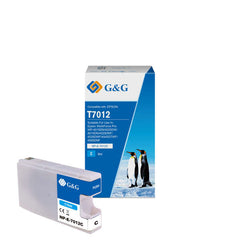 Cartucho de tinta genérico ciano G&,G Epson T7012 - substitui C13T70124010