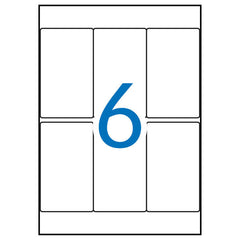 Apli Etiquetas A5 Blancas 49.0 x 82.0mm 15 Hojas