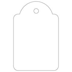Apli Etiquetas Colgantes Blancas 28 x 43mm 100 U.