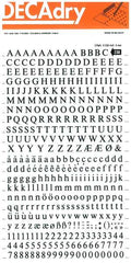 Apli Letras y Numeros Transferibles Super 6mm - 390 Caracteres - Negros Intensos