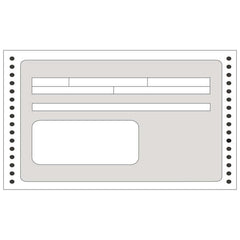 Apli Formulario Recibos en Continuo 240mm x 4' - 1500 U - Impresion de Alta Calidad - Papel Autocopiativo - Facil Separacion Blanco