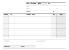 Apli Talonario Entrega 1/4 Apaisado Duplicado A-49 - Formato Apaisado - Duplicado - Numeracion Secuencial - Papel Autocopiativo - Color Blanco