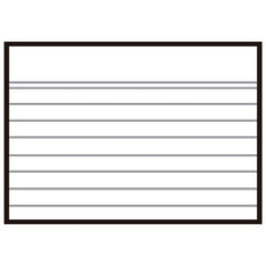 Apli Fichas Rayas Nº1 95x65mm 100U - Ideal para Organizar y Clasificar - Resistente y Duradero - Multicolor