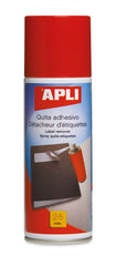 Apli Spray Quita Adhesivo 200ml - Elimina Facilmente Residuos de Adhesivo y Pegamento en Madera, Ceramica, Cristal, Metal y Plastico