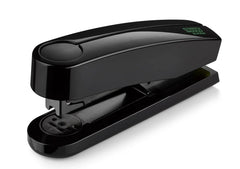 Novus B4 re+new Grapadora de Sobremesa - Fabricada con Plastico Reciclado - Hasta 40 Hojas - Grapado Abierto, Cerrado y Clavado - Incluye 200 Grapas - Color Negro