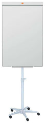 Nobo Impression PRO Pizarra Conferencia Movil - Acero Lacado Magnetico - Base Movil con Altura Regulable - Limpieza Facil - Borrado en Seco - Color Blanco
