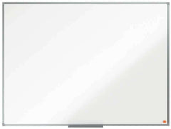 Nobo Essence Pizarra Magnetica de Acero Vitrificado 1200x900mm - Montaje en Esquinas - Superficie de Borrado Superior - Color Blanco