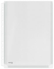 Esselte Fundas Fuelle Estandar A4 PVC Liso Multitaladro-11 - Capacidad 200 Hojas - Transparente (170 Micras)
