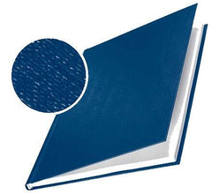 Leitz Pack de 10 Tapas Rigidas Impressbind 3,5mm - Capacidad para 15-35 Hojas A4 - Encuadernacion de Alta Calidad - Superficie de Lino Lacada - Papel Blanco sin Acido - Color Azul