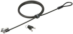 Kensington N17 Candado con Llave para Ordenadores Portatiles Dell - Cabezal Resistente - Tecnologia Hidden Pin - Cable de Acero Al Carbono - Plata