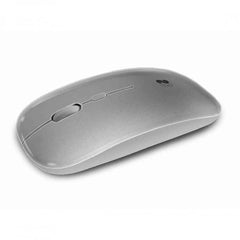 Subblim Ratón Dual Flat Mouse - Conexión Dual - Silent Click - BaterÃa Recargable - Rueda de Silicona - Precisión 1600 DPI - Color Gris
