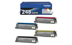 Pacote de 4 cartuchos de toner originais Brother TN248CMYK - TN248VAL
