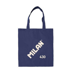 Milan Coleccion 430 Tote Bag Bolsa de Tela - Tamaño 50x38x41cm - Asa Larga 27cm - Tejido 'ripstop' - Color Azul Oscuro