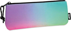 Milan Sunset Estuche Pequeño Plano Rectangular - Tejido Resistente a las Roturas y Rasgaduras - Medidas 23x9x1.3cm - Modelo Color Negro