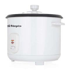Orbegozo CO 3031 Cocedor de Arroz - Cocina Arroz sin Pegarse - Capacidad 1.8L - Vaporera Incluida - Apagado Automatico - Durabilidad y Excelencia