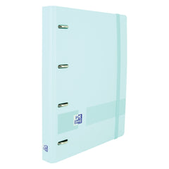 Oxford Live & Go A4+ Polyfoam Europeanbinder - Lomo de 45mm - Anillas de 4Dx35mm - Incluye Recambio 5x5 - Color Azul Pastel