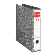 Dohe Archiclas Archivador de Palanca Formato Folio 287x350x75mm - Cubierta Carton Forrado - Lomo Ancho con Ollao - Cantoneras Metalicas - Color Gris Jaspeado