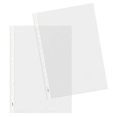 Dohe Basic Plus Pack de 100 Fundas Multitaladro Tamaño Folio 16 Taladros - Polipropileno Rugoso - Calidad Basica Plus