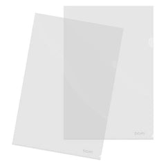 Dohe Caja de 100 Dossier con Uñero Tamaño Folio - Polipropileno Transparente Acabado Cristal