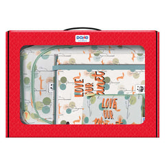 Dohe Pack Mochila, Carpeta y Portatodo WWF - Maletin Regalo 365x515x105mm - Carpeta A4 Recambio, Mochila 3 Compartimentos Grande - Portatodo Triple