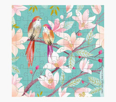 Pictura Tarjeta Puzzle - 15.5x15.5cm - Tematica de Pajaros - 49 Piezas - Incluye Tarjeta Plegada y Sobre Blanco - Certificacion FSC - Embolsada Individualmente