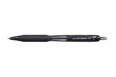 Uni-ball JetStream 101 Boligrafo de Tinta - Punta Bola 0.7mm - Trazo 0.35mm aprox. - Tinta de Secado Instantaneo - Grip de Goma - Color Negro