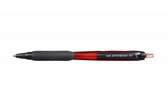 Uni-ball JetStream 101 Boligrafo de Tinta - Punta Bola 0.7mm - Trazo 0.35mm aprox. - Tinta de Secado Instantaneo - Grip de Goma - Color Rojo