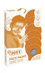 Jovi Estuche de 6 Botes Maquillaje Crema - Hipoalergenico - Base Grasa - Facil Aplicacion - Gran Cobertura - Colores Mezclables - sin Parabenos - Retiro Facil - Secado Rapido - Color Gris